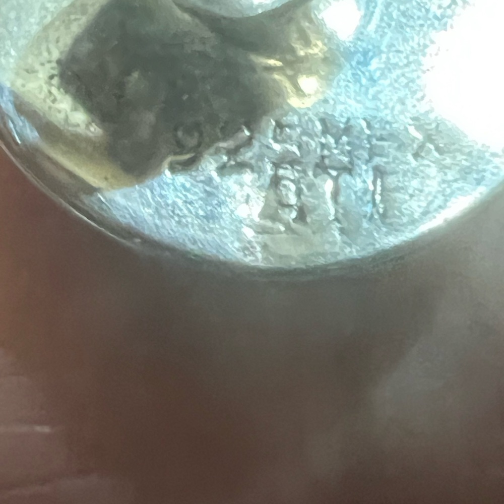 String Silver 925 Beautiful Red Stud Earrings - image 4